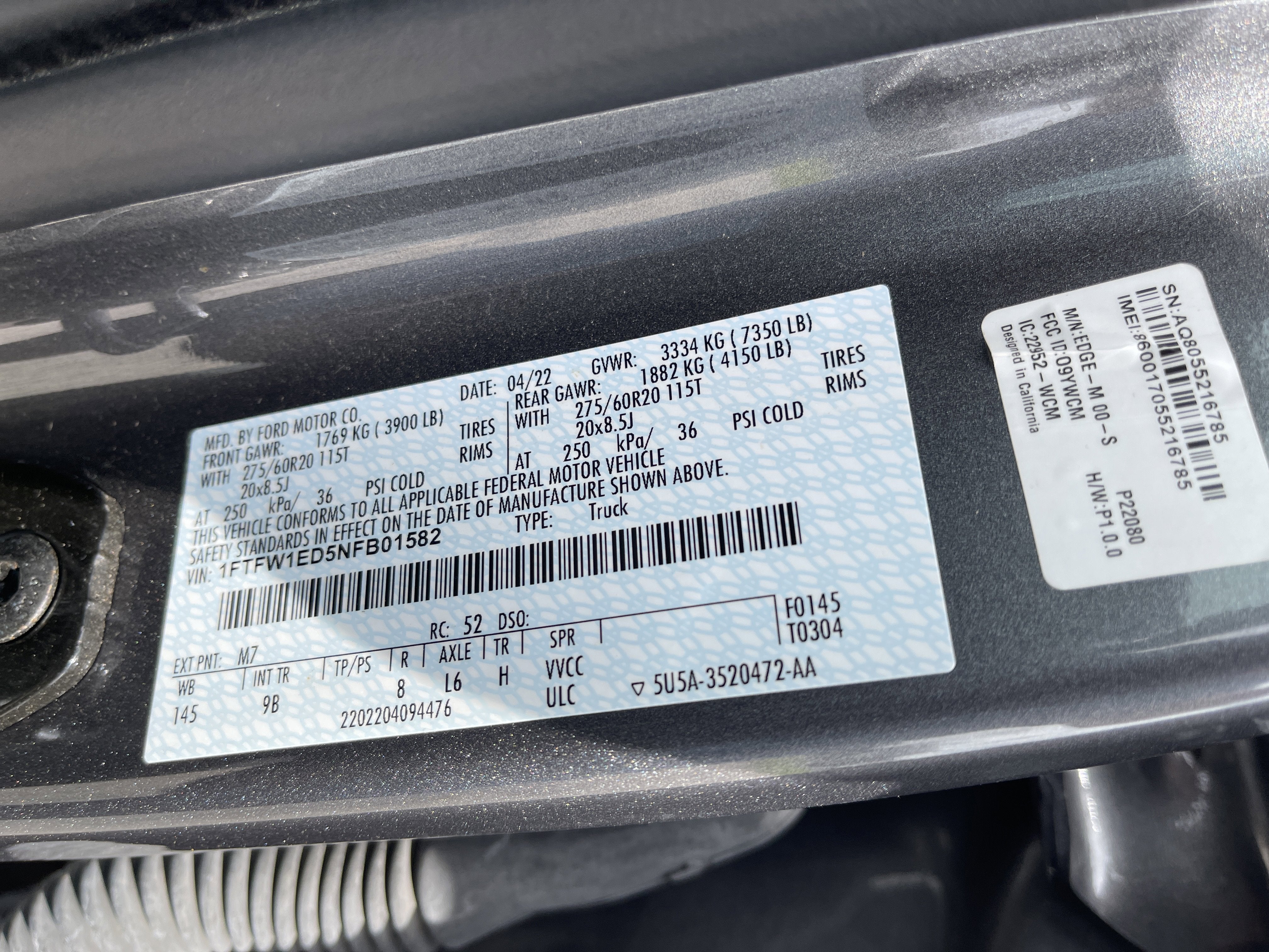2022 Ford F-150 Platinum