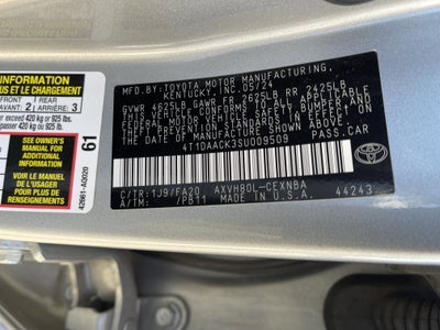 2025 Toyota Camry Base