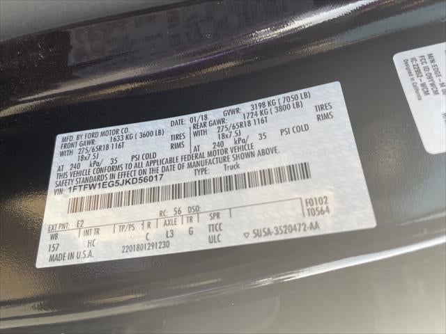 2018 Ford F-150 LARIAT