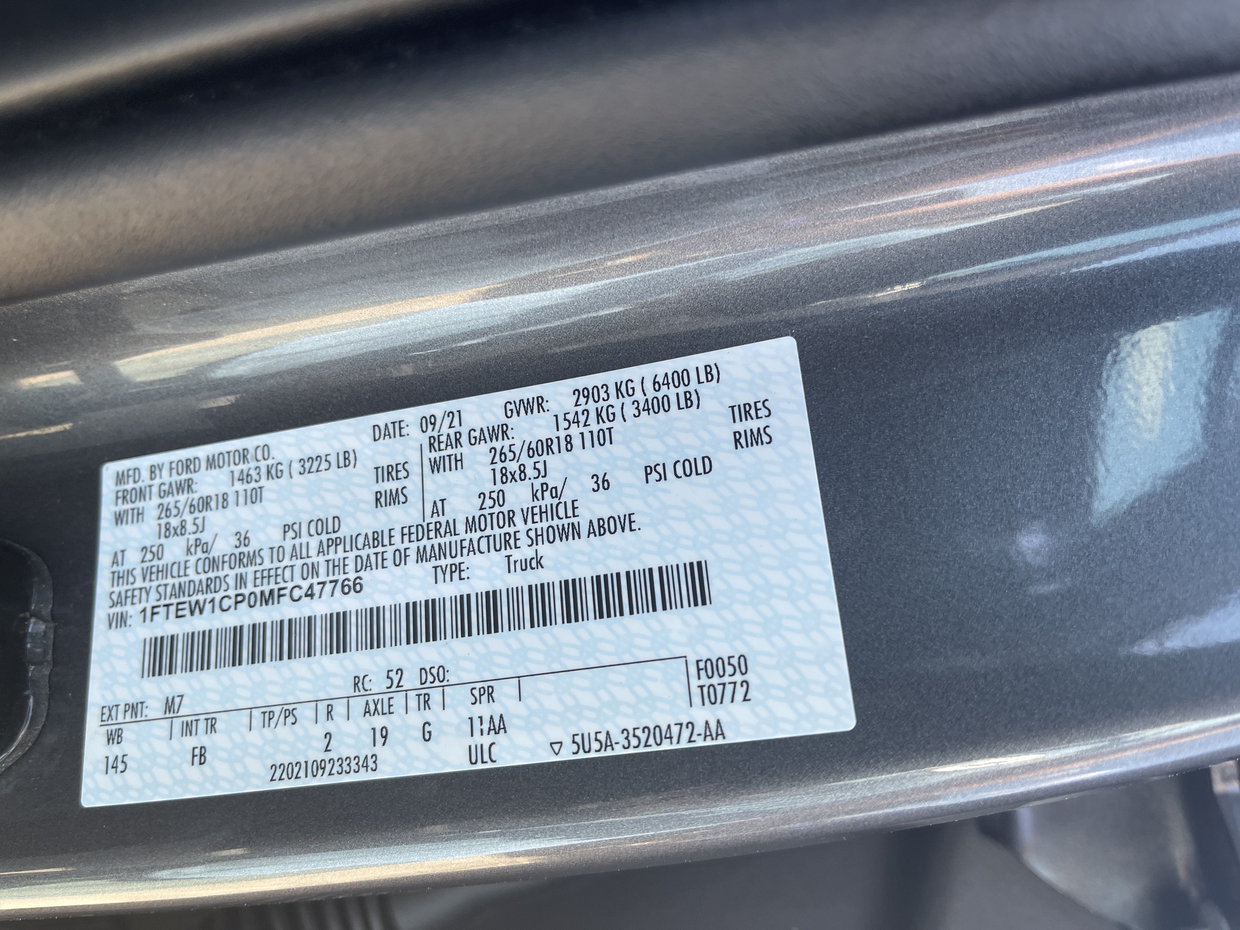 2021 Ford F-150 XL