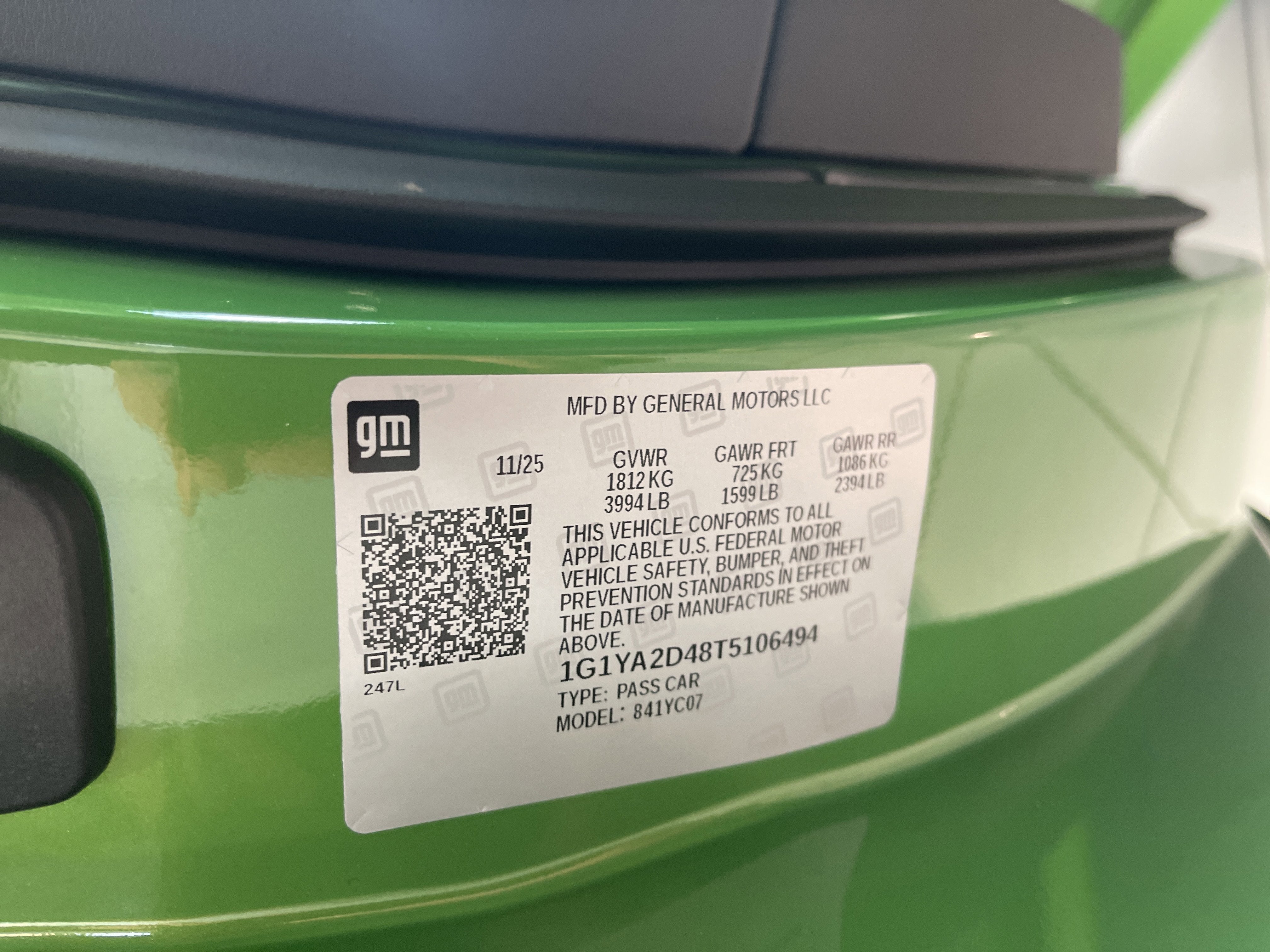 2026 Chevrolet Corvette Stingray 1LT