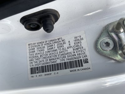 2019 Honda Civic Si Coupe NA