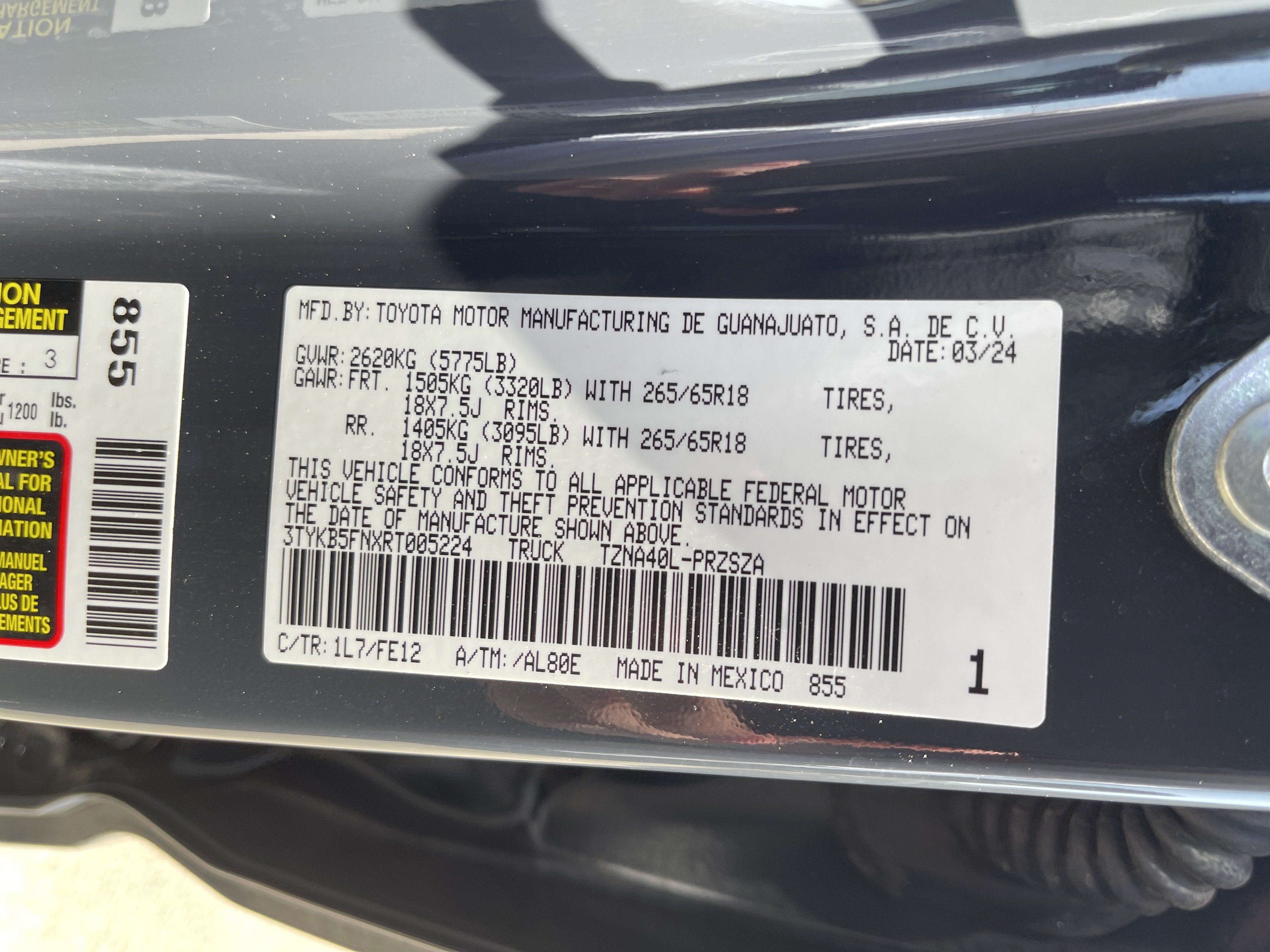 2024 Toyota Tacoma 2WD SR5