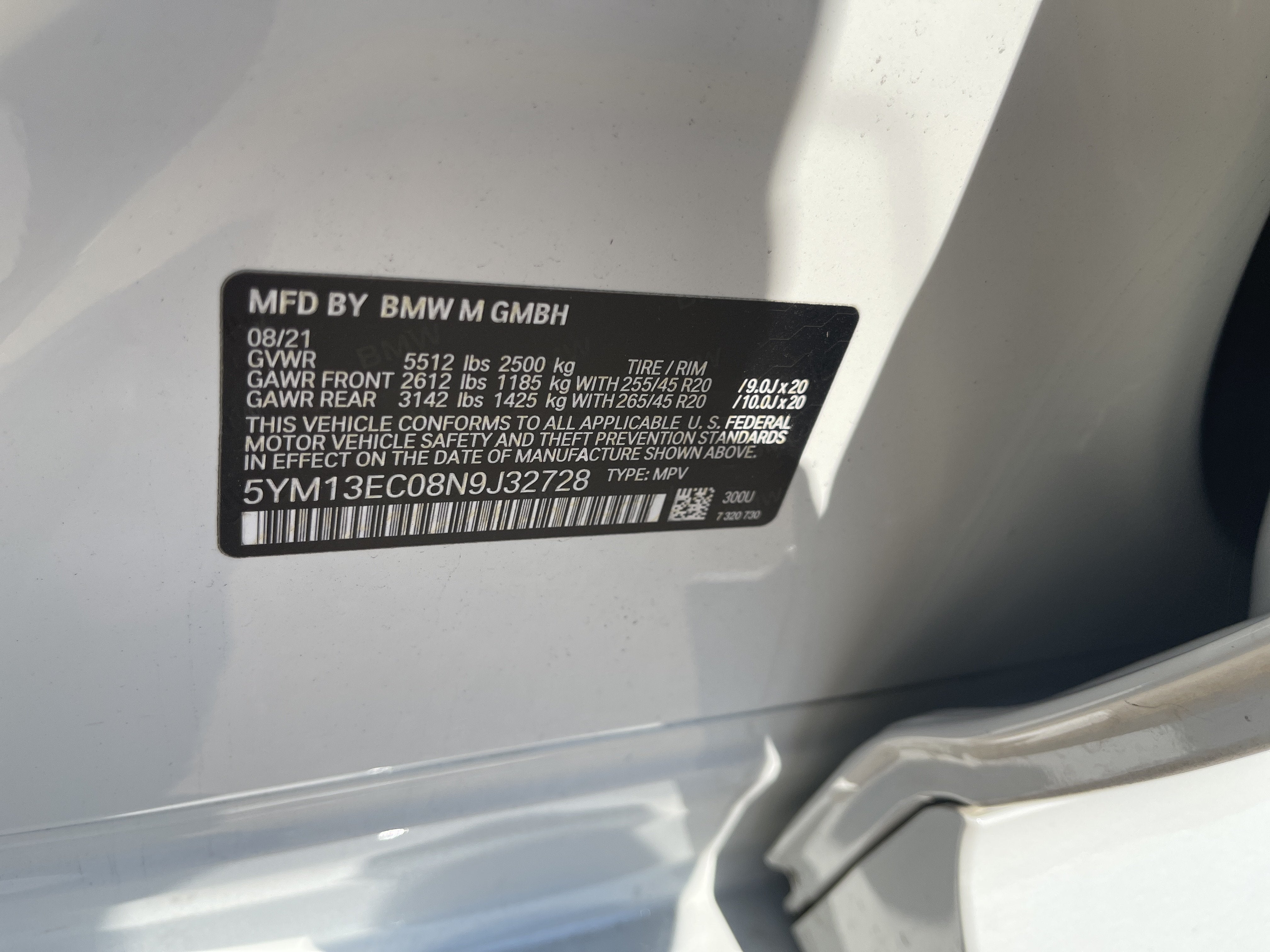 2022 BMW X3 M NA