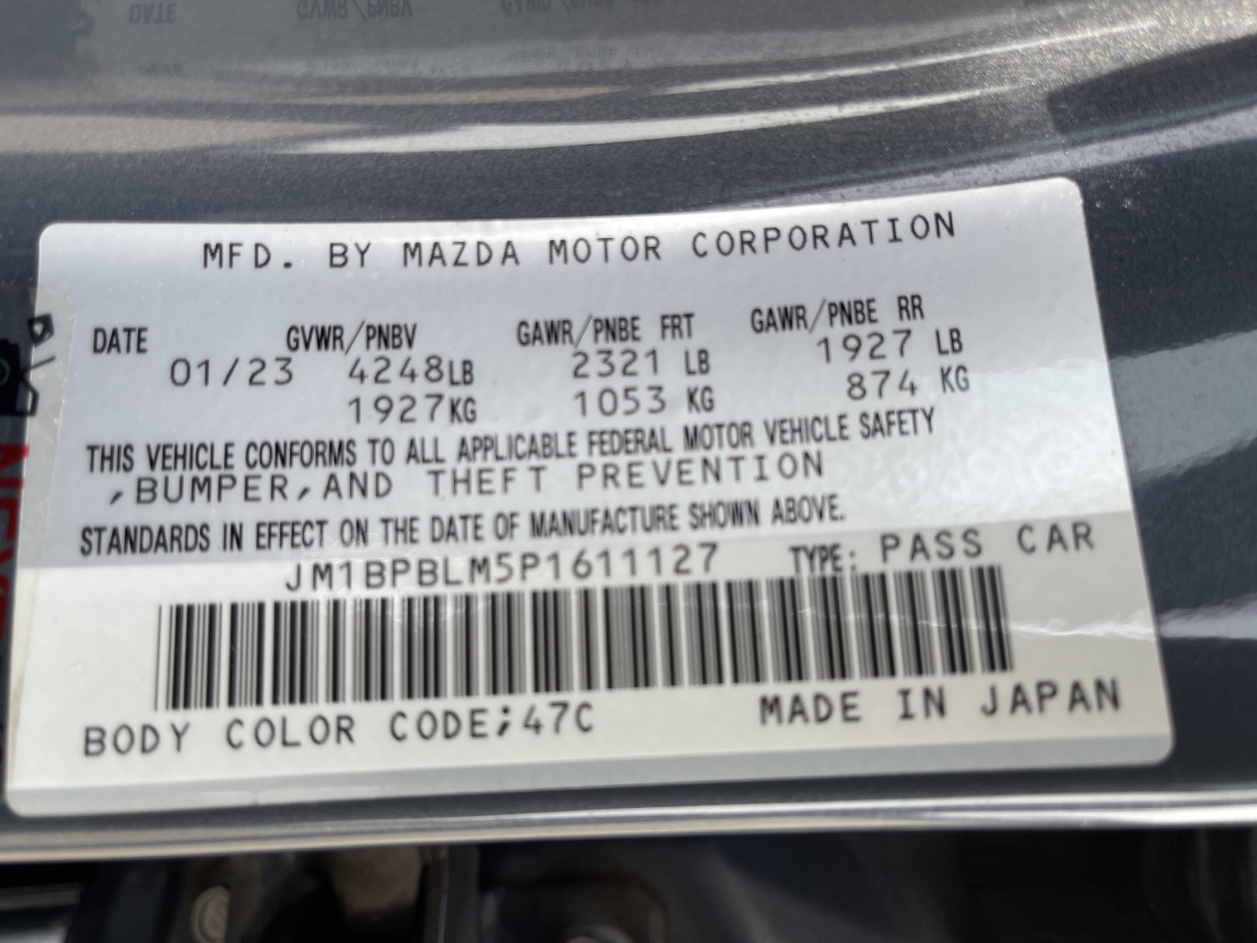 2023 Mazda Mazda3 Hatchback 2.5 S Carbon Edition