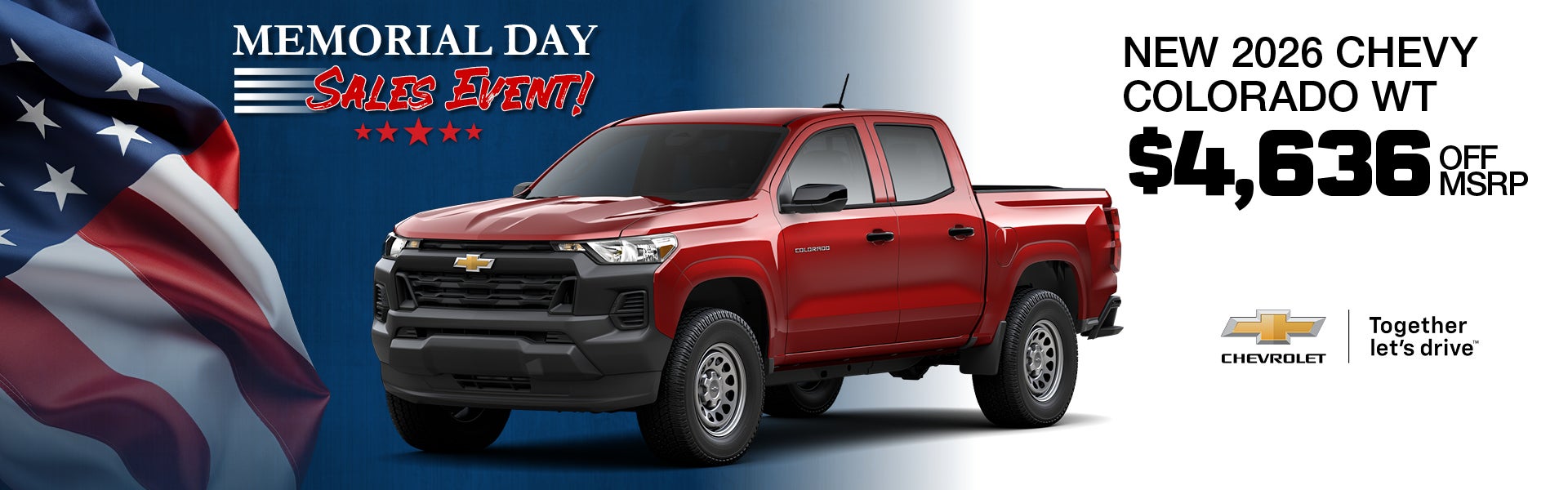 New 2026 Chevy Colorado WT