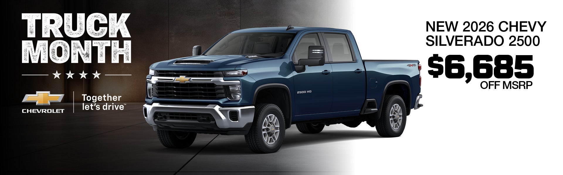 $6,685 OFF 2026 CHEVROLET SILVERADO 2500 